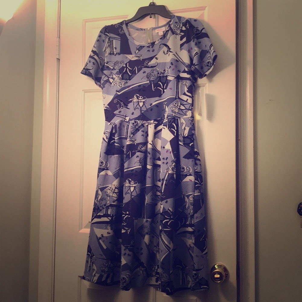 Disney Lularoe Amelia Dress NIghtmare Christmas